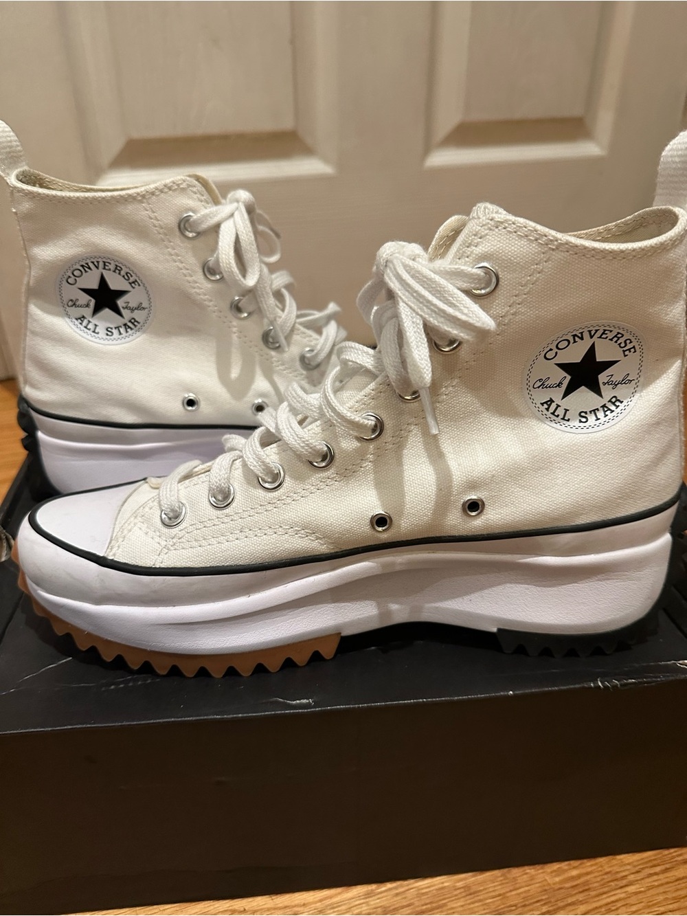 Converse Run Star Hike High Top Sneakers - White